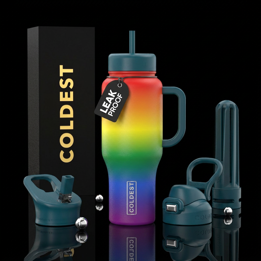 LGBTQ+ water bottle design