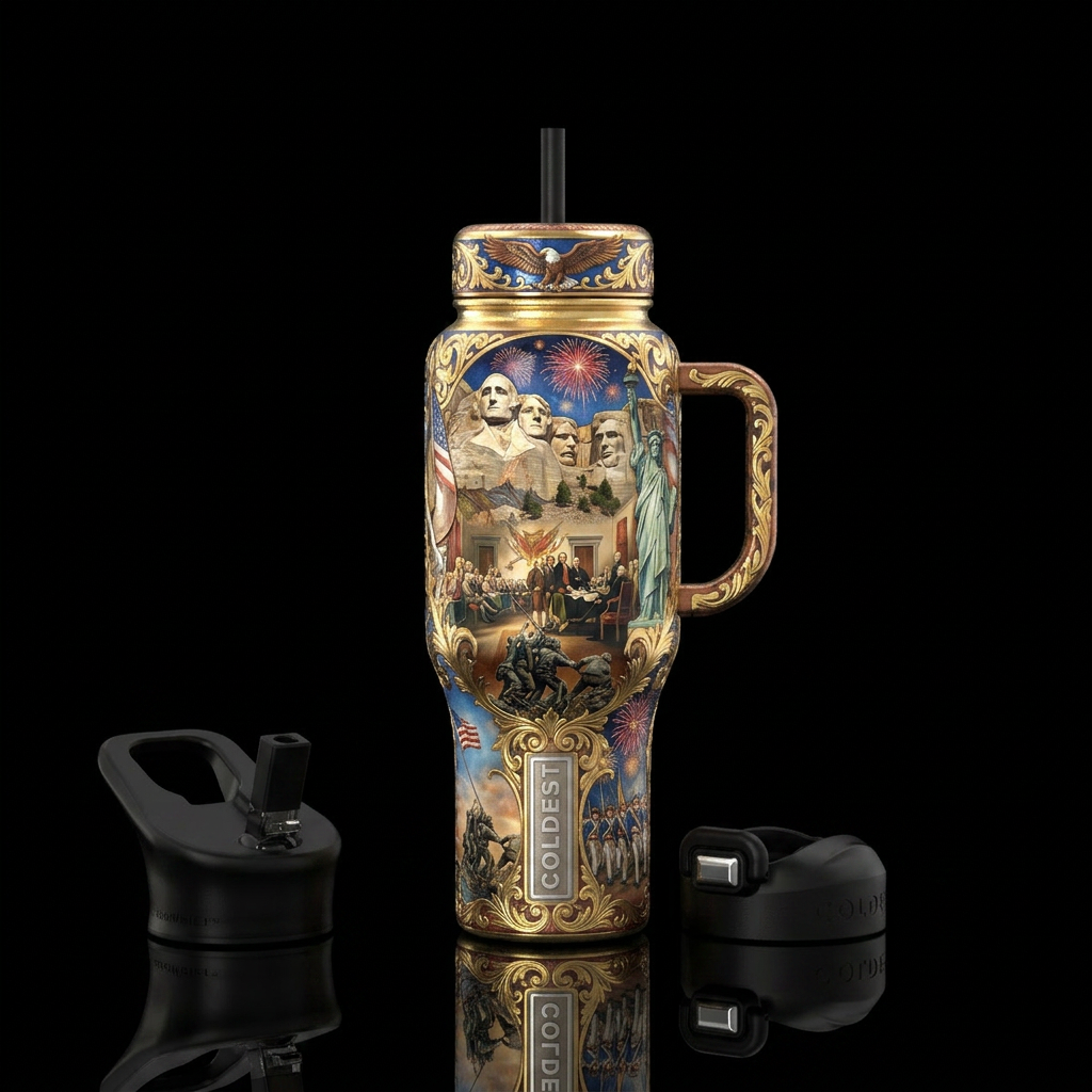 The most epic and patriotic american scenes, as mu... water bottle design