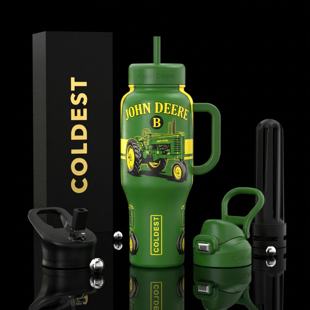 John Deere B water bottle design