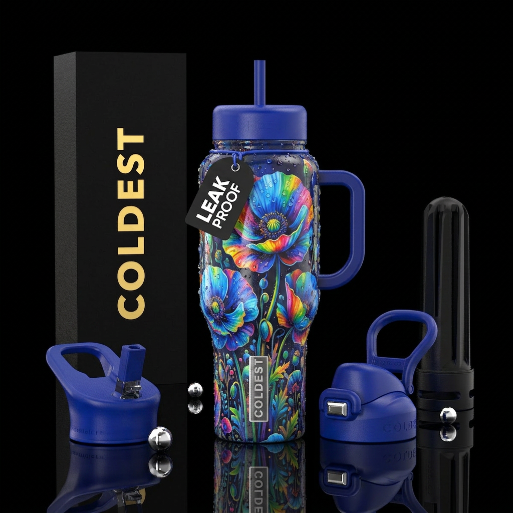 Poppy Dream water bottle design