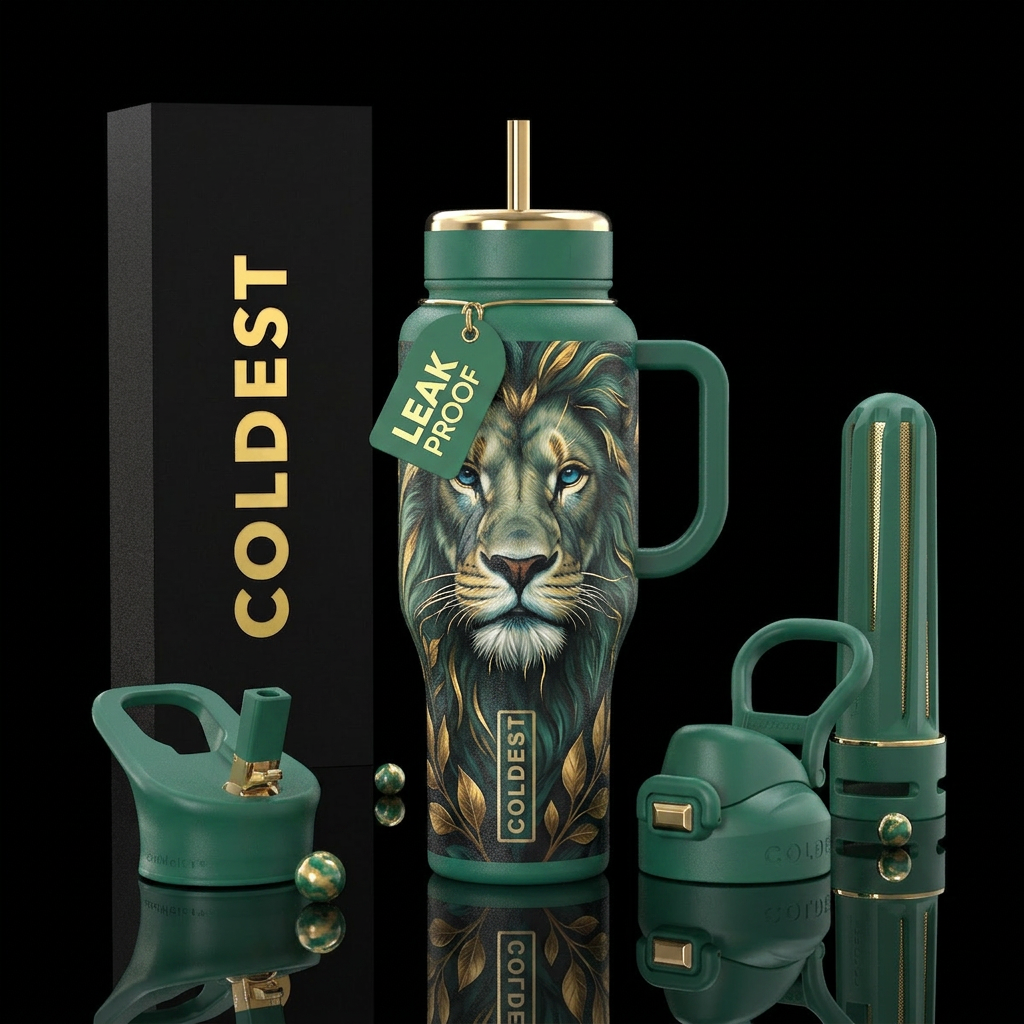 The Pride King water bottle design