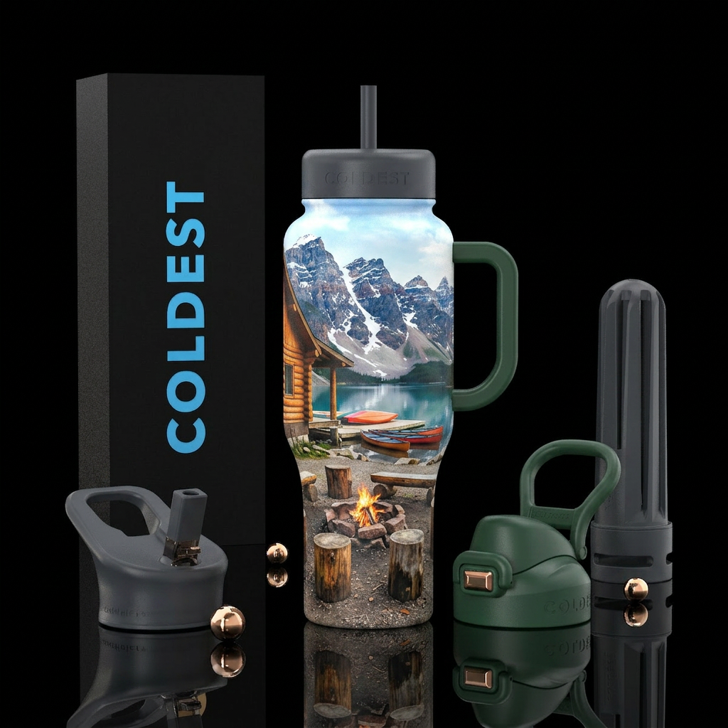 Majestic Mountains water bottle design