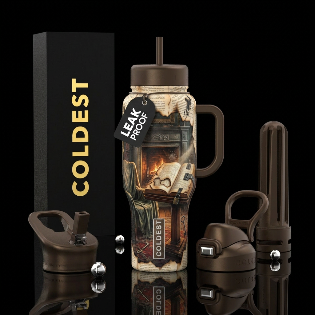 Mysterious Memoir water bottle design