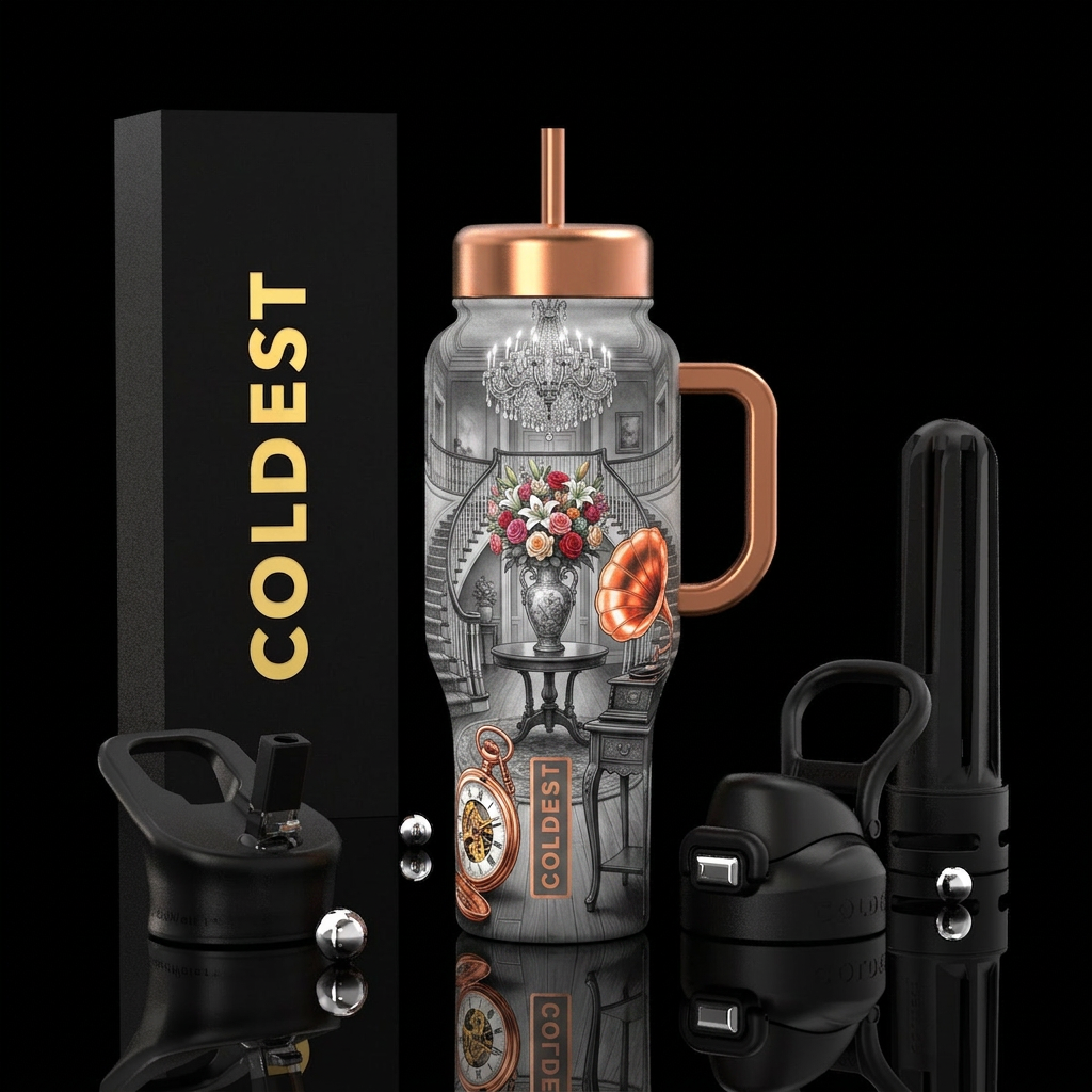 Back in Time water bottle design