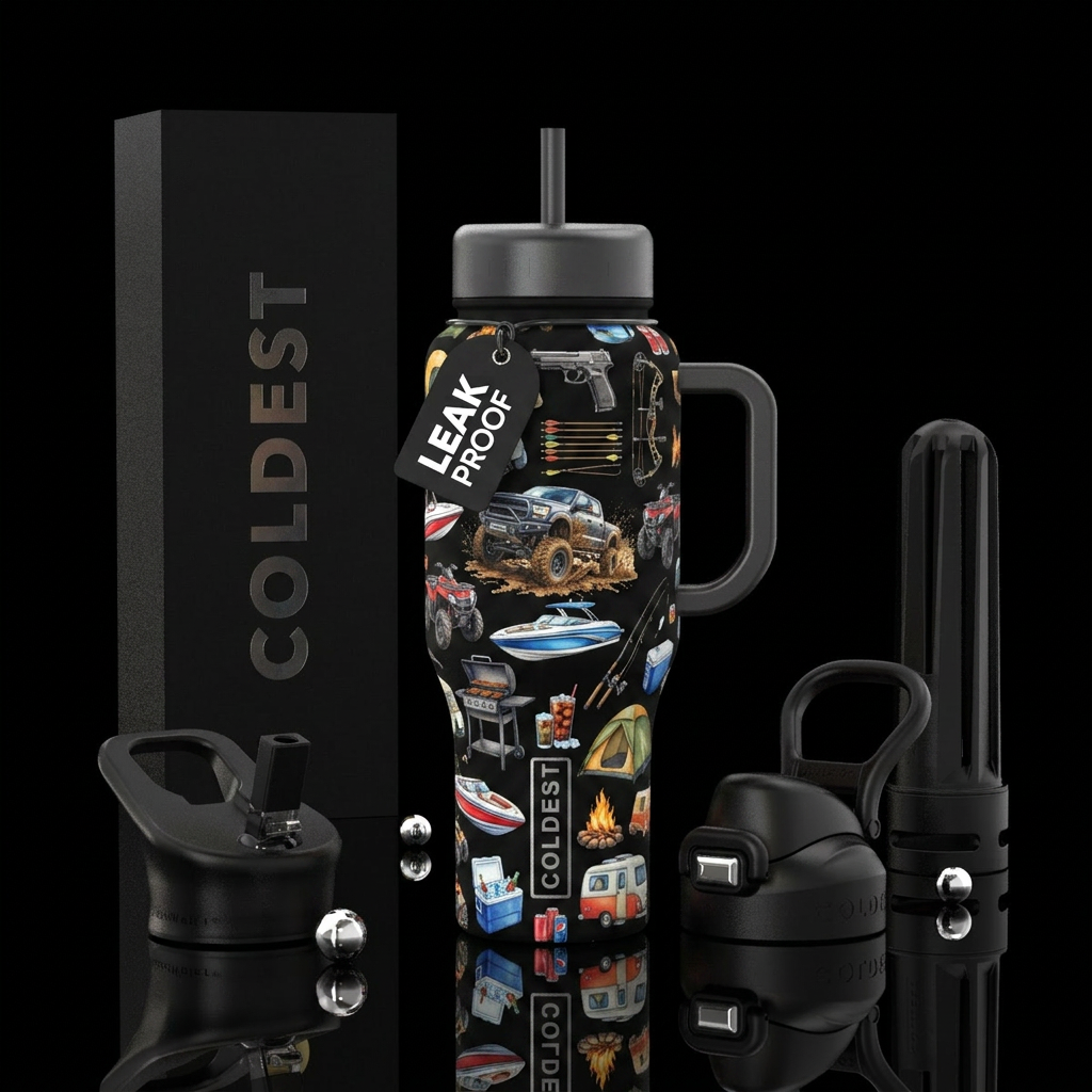 Big Boy Toys water bottle design