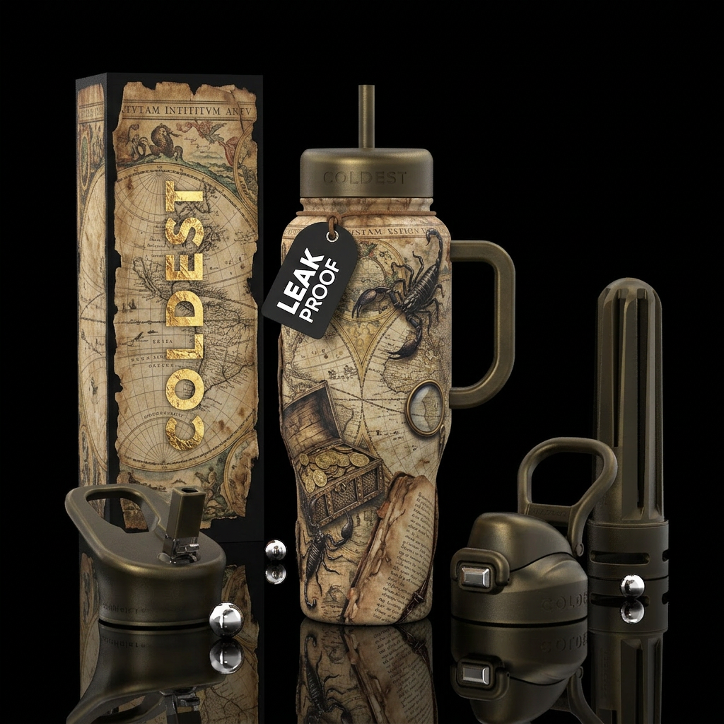 Around The World water bottle design