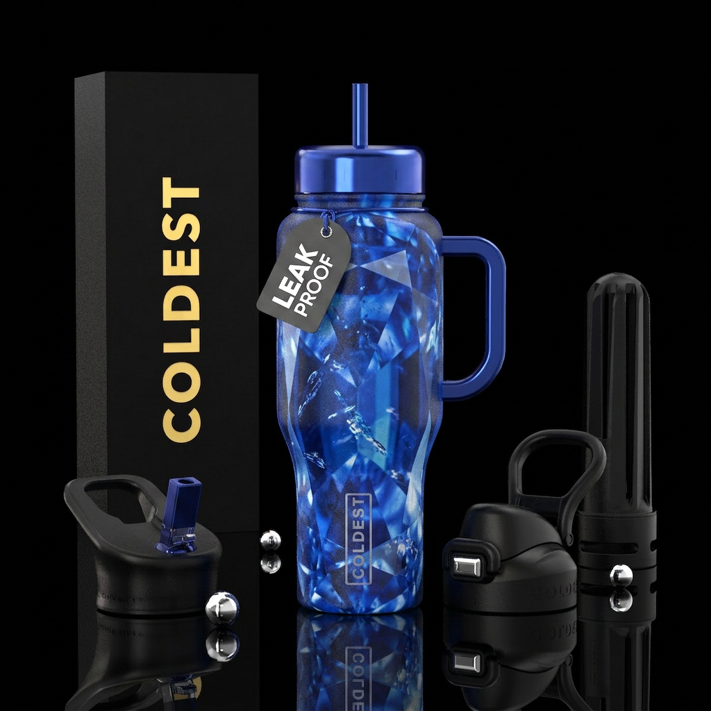 Sapphire Seduction water bottle design