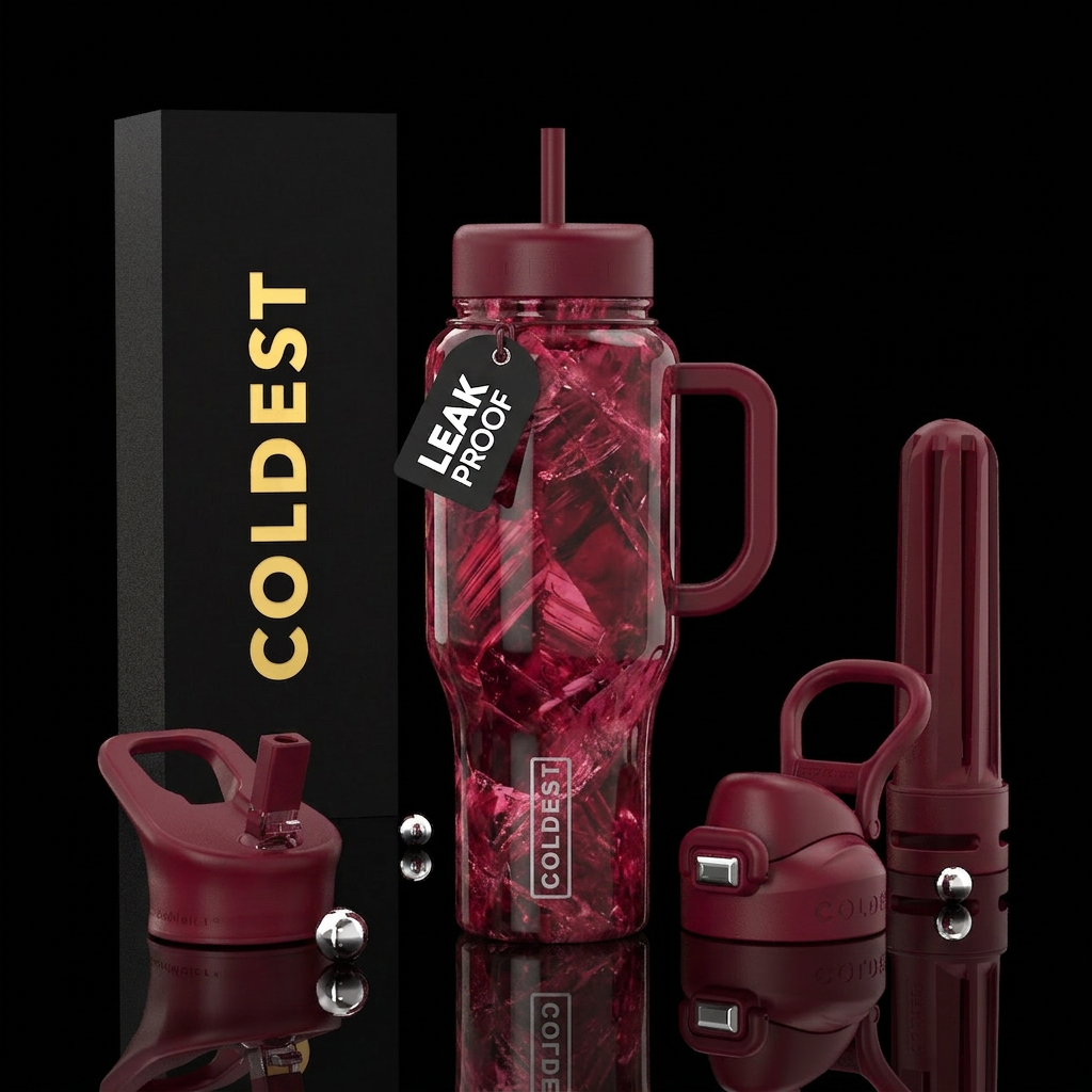 Ruby Slippers water bottle design