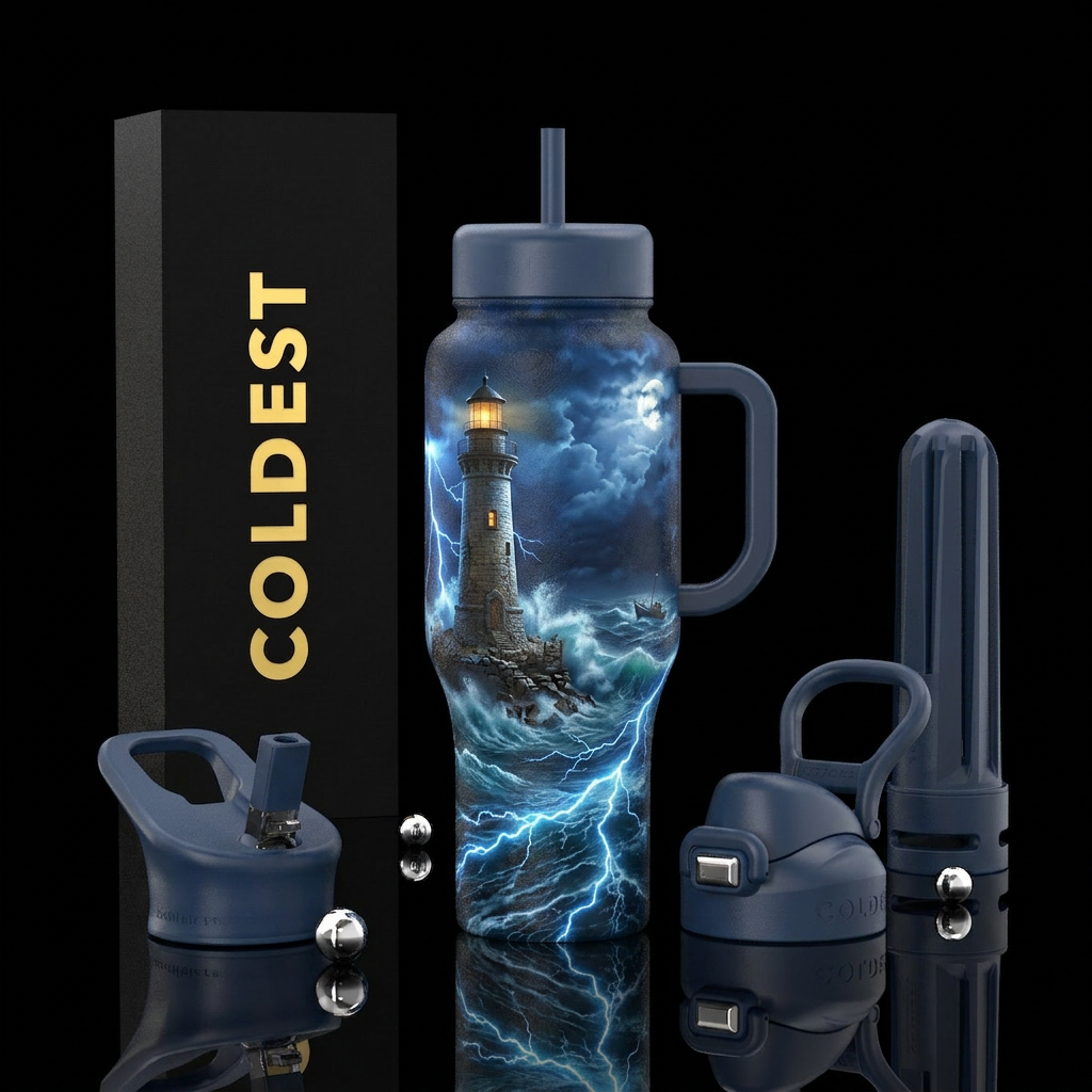 Troubled Waters water bottle design
