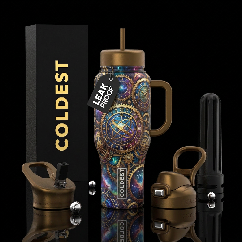 Time Traveler water bottle design