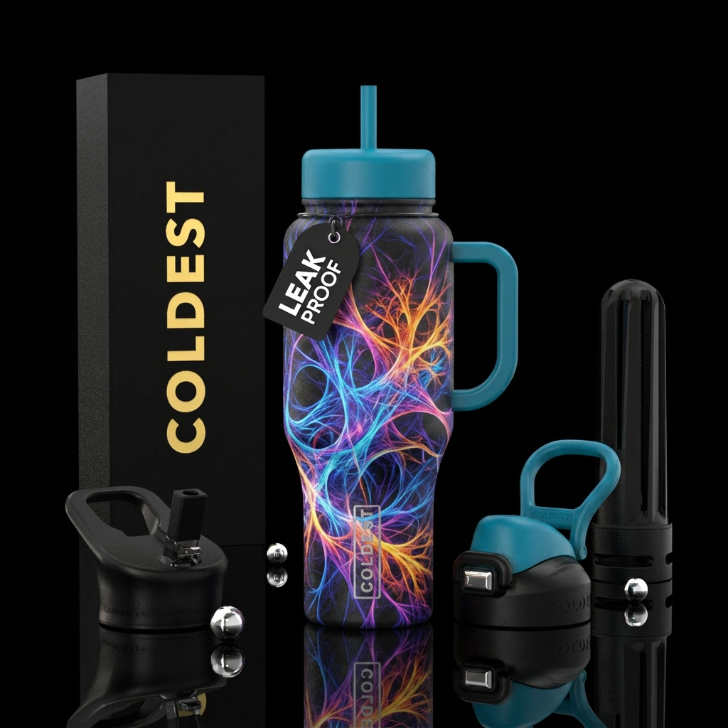 A Dogs Aura water bottle design