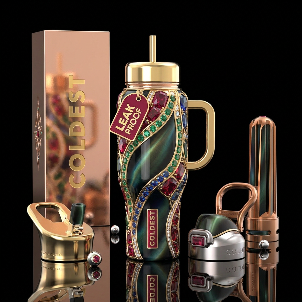 The Melony Bling water bottle design