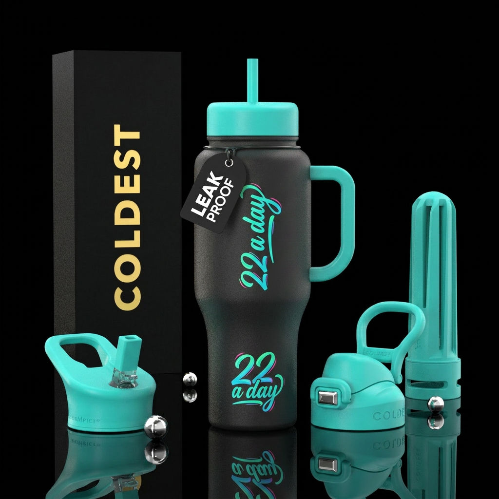 22 a day water bottle design