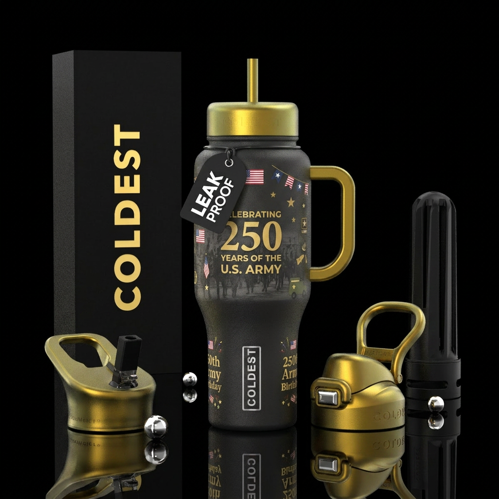 250th Army Birthday water bottle design
