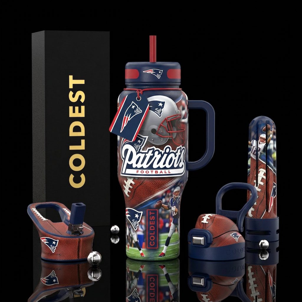 Patriots  FOOTBALL water bottle design