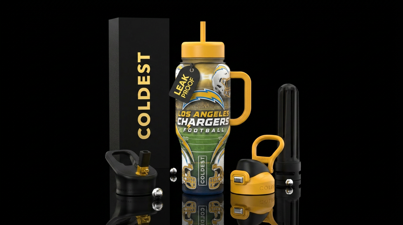 Chargers FOOTBALL water bottle design