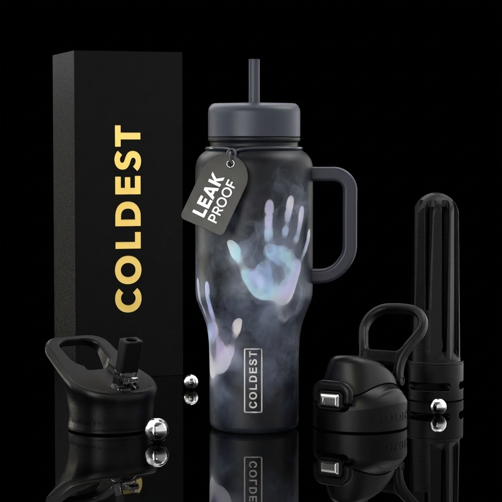 Echoes of Light water bottle design