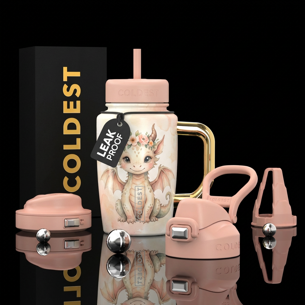 Little Dragon Dreams water bottle design
