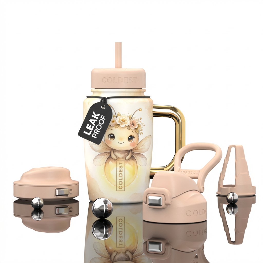 Petal Glow water bottle design