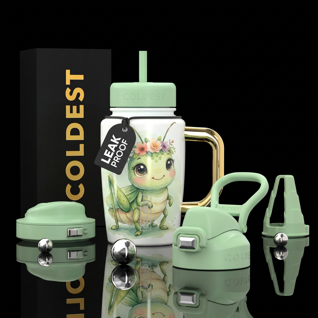 Petal Hopper water bottle design