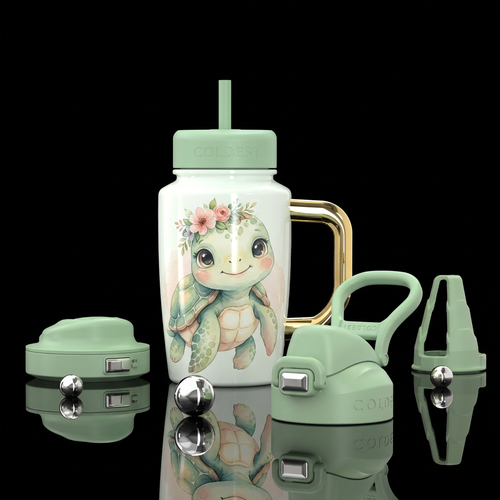 Petal Shell water bottle design
