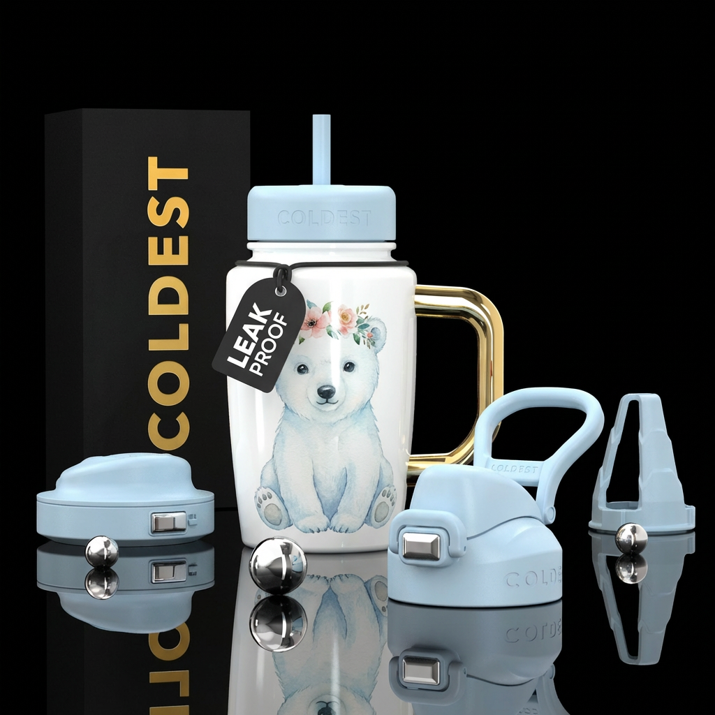 Petal Frost water bottle design