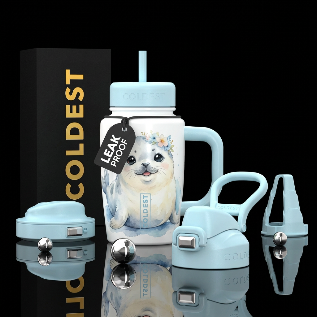 Petal Seal water bottle design