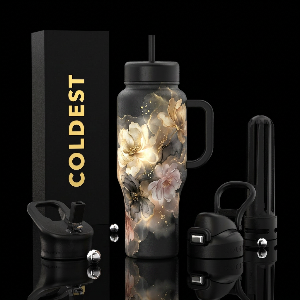Ember Bloom water bottle design