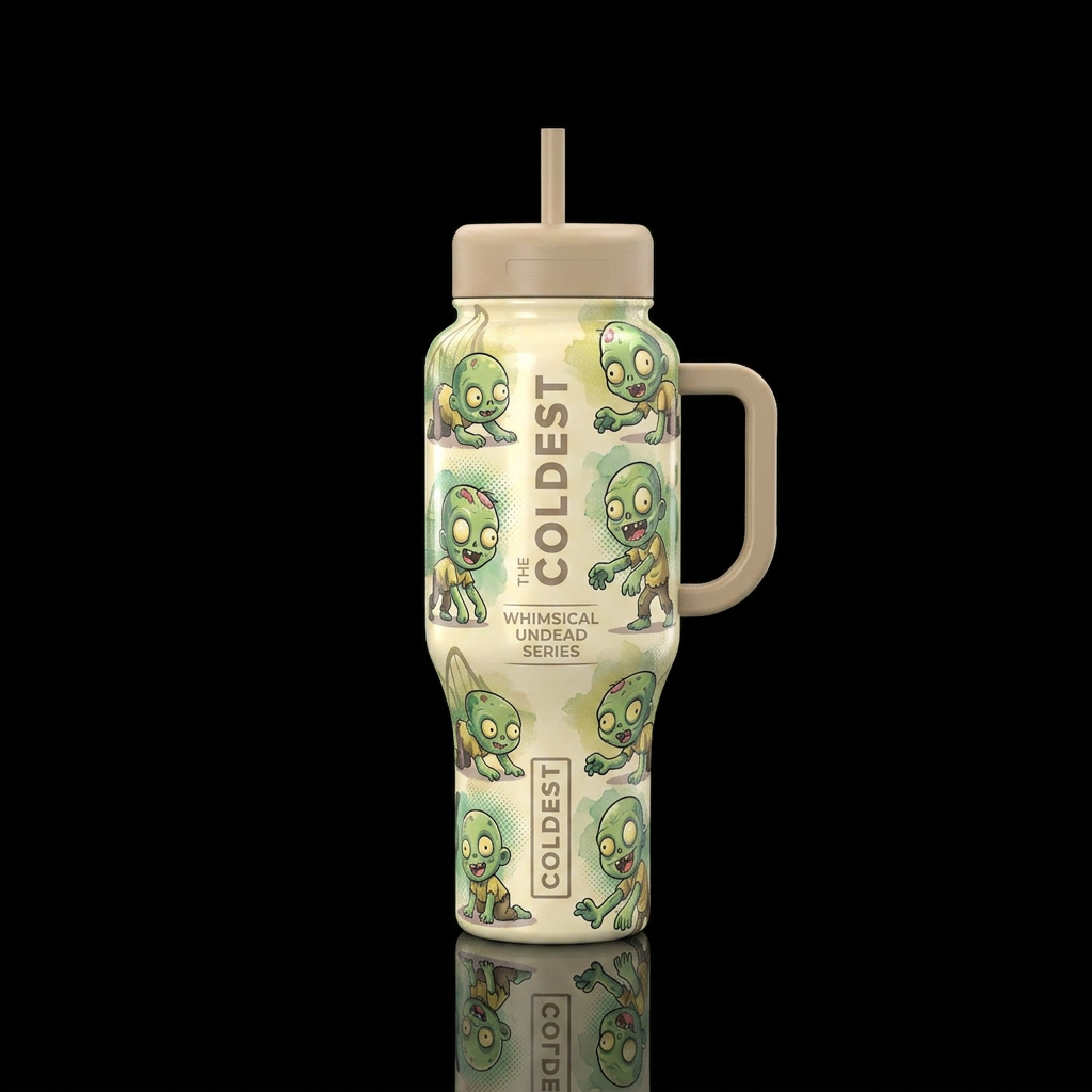 Kids Zombies Undead water bottle design