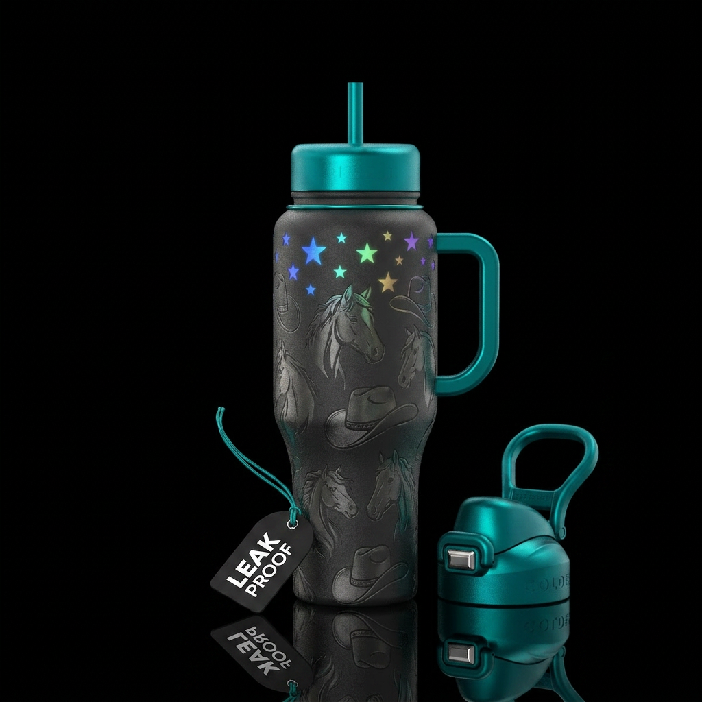 Not my First Rodeo water bottle design