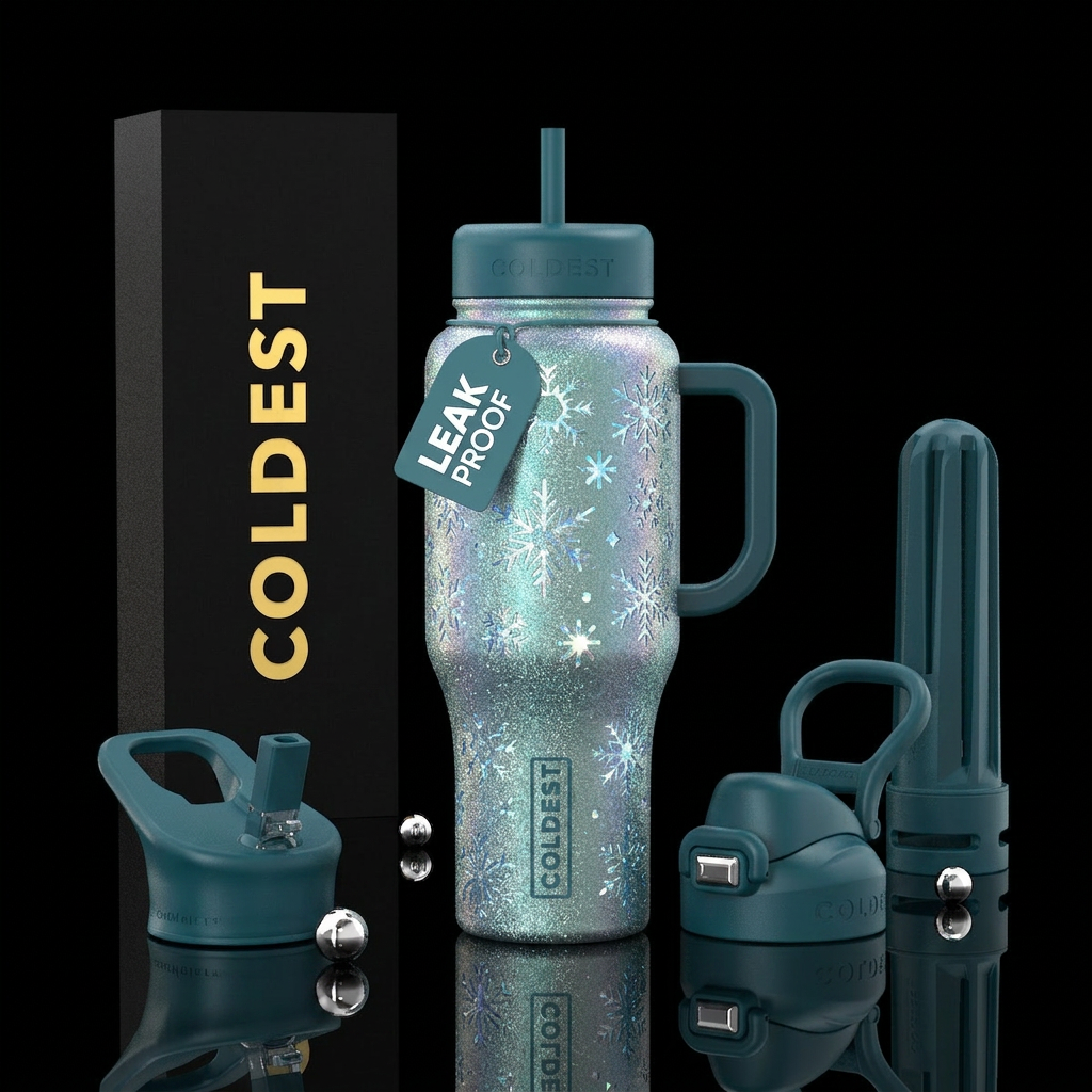 Snowflake Frost water bottle design