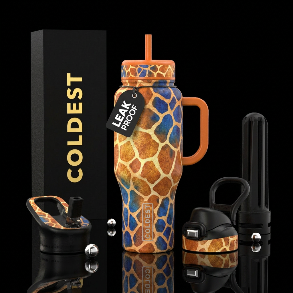 Giraffe Wonders water bottle design