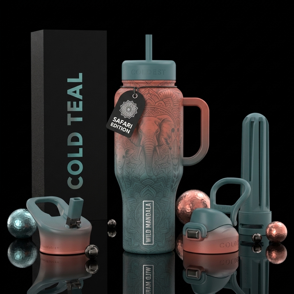 Safari Dreams water bottle design