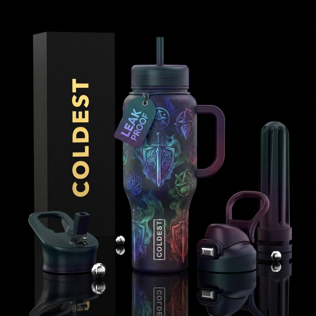 A Wizards World water bottle design