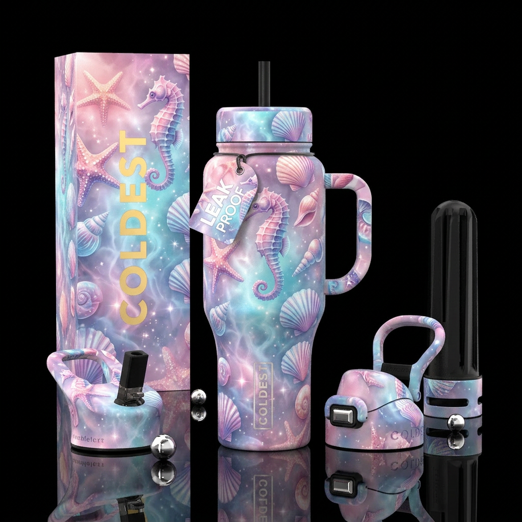 Sea of Dreams water bottle design