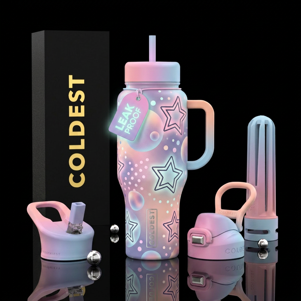 Orbs and Beyond water bottle design