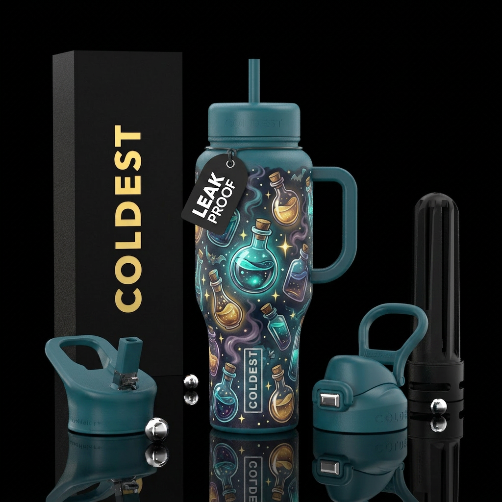 Moonlight potions water bottle design