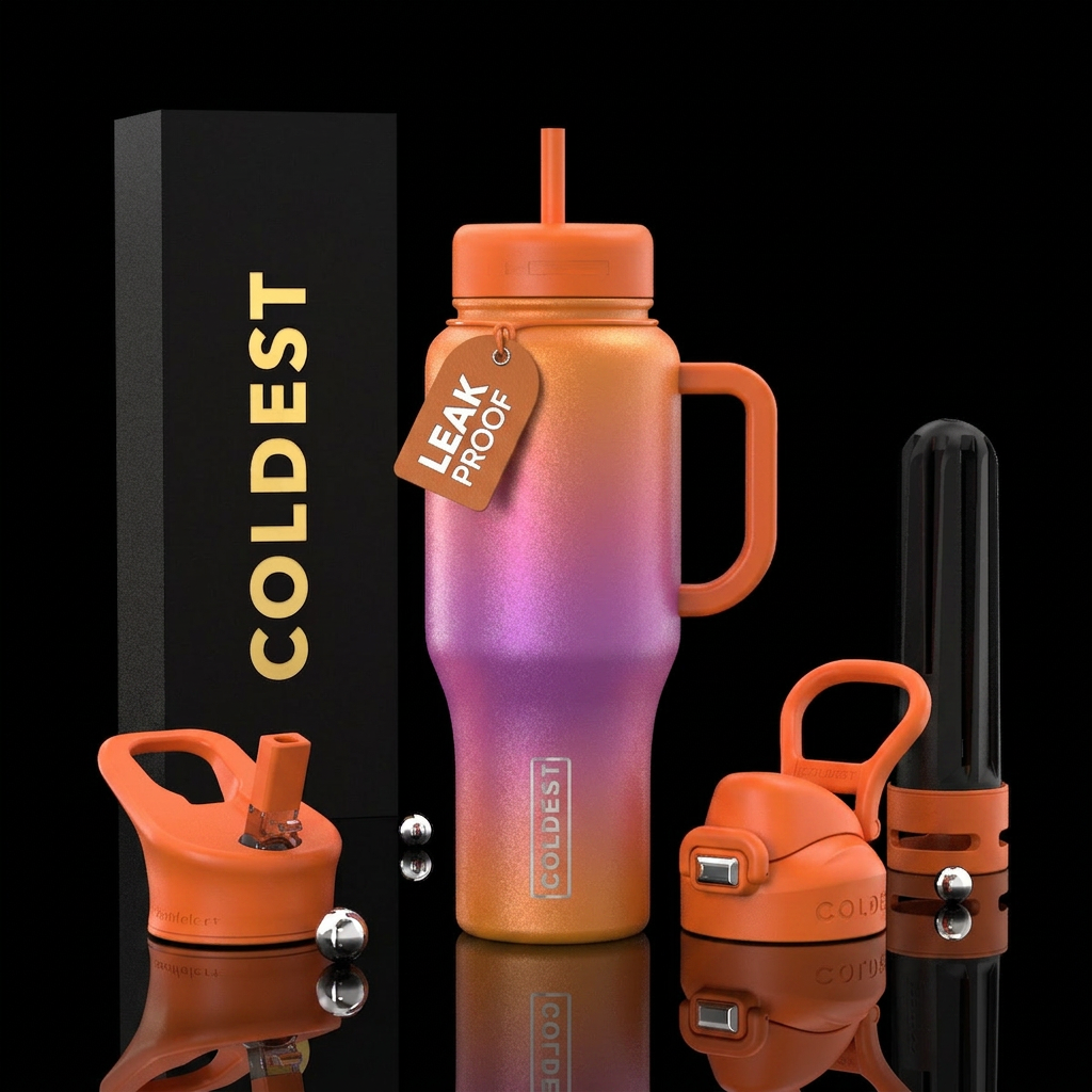 Rainbow Sherbet water bottle design
