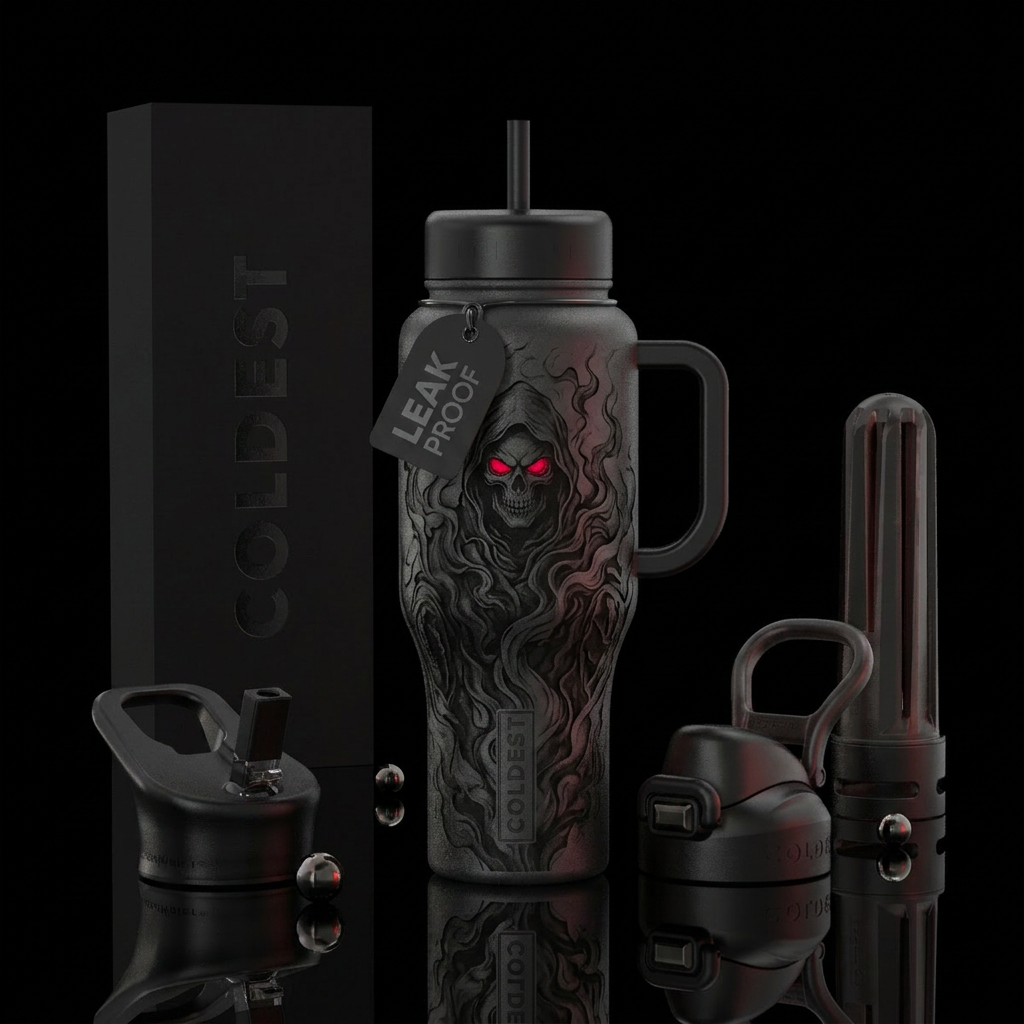 Grimm water bottle design