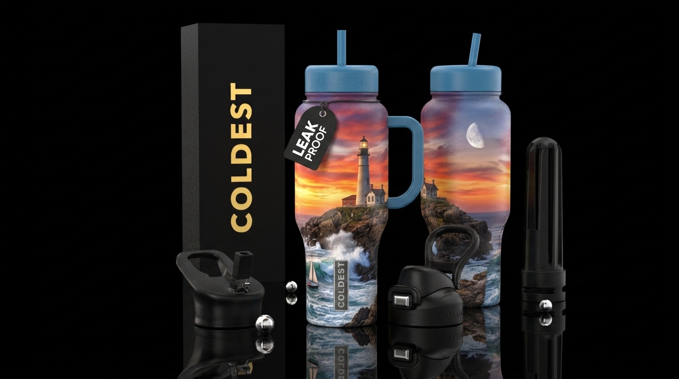 Lookout Pointe water bottle design