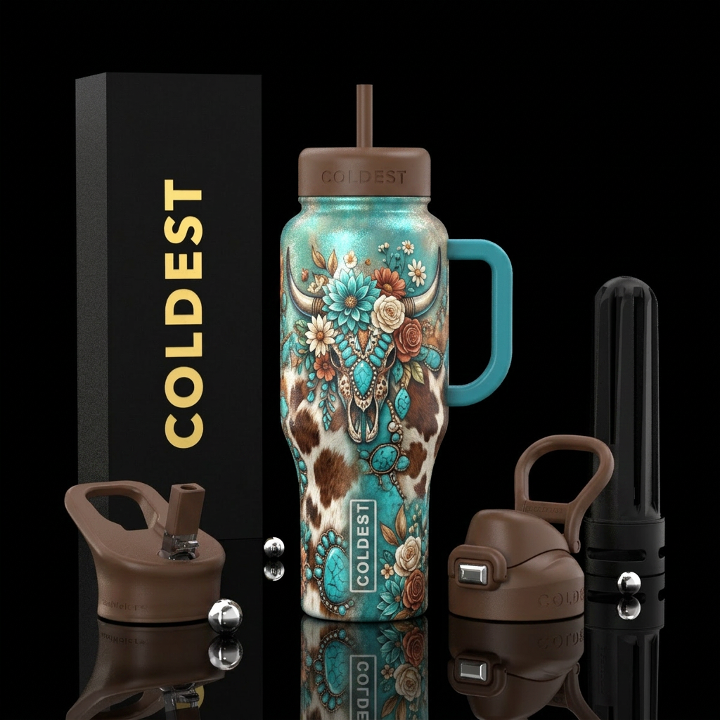 Country Boho water bottle design