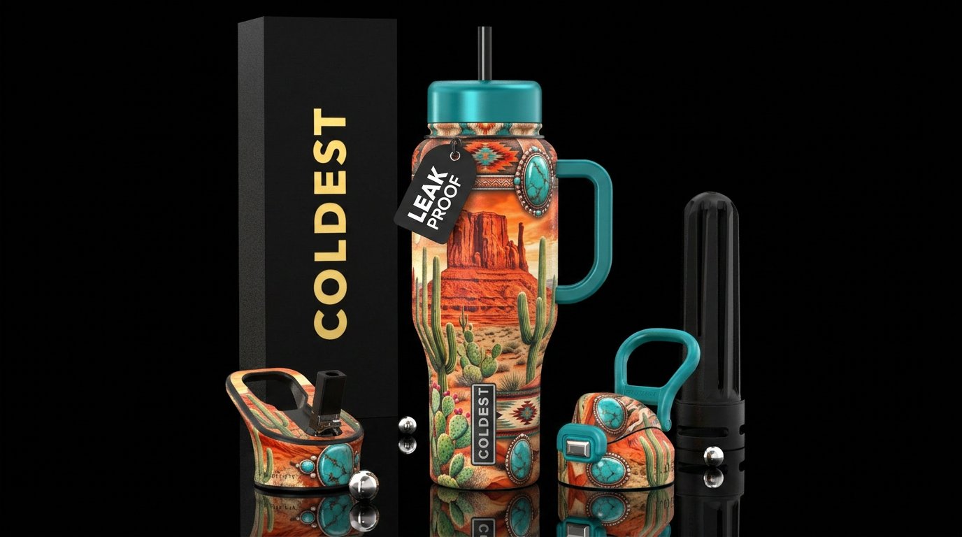 Southwest Splendor water bottle design