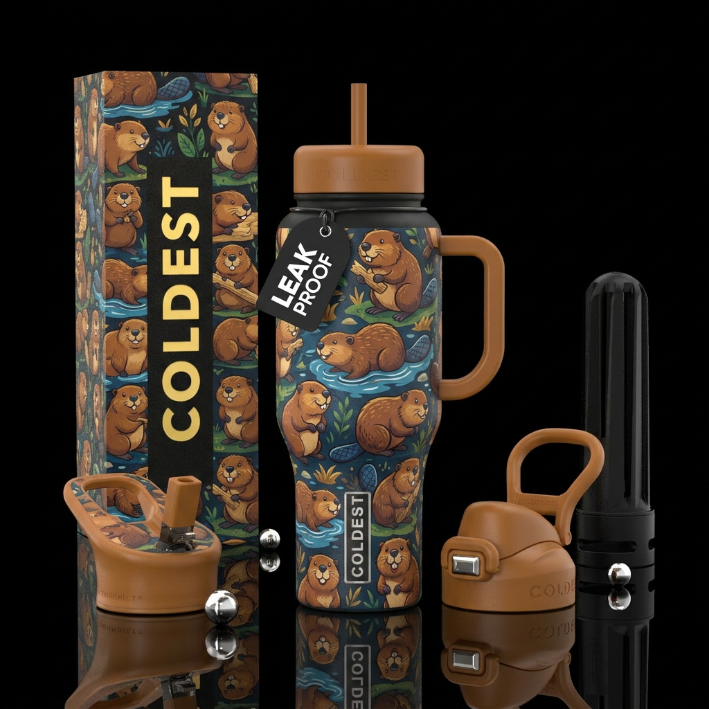 Baby Beavers water bottle design
