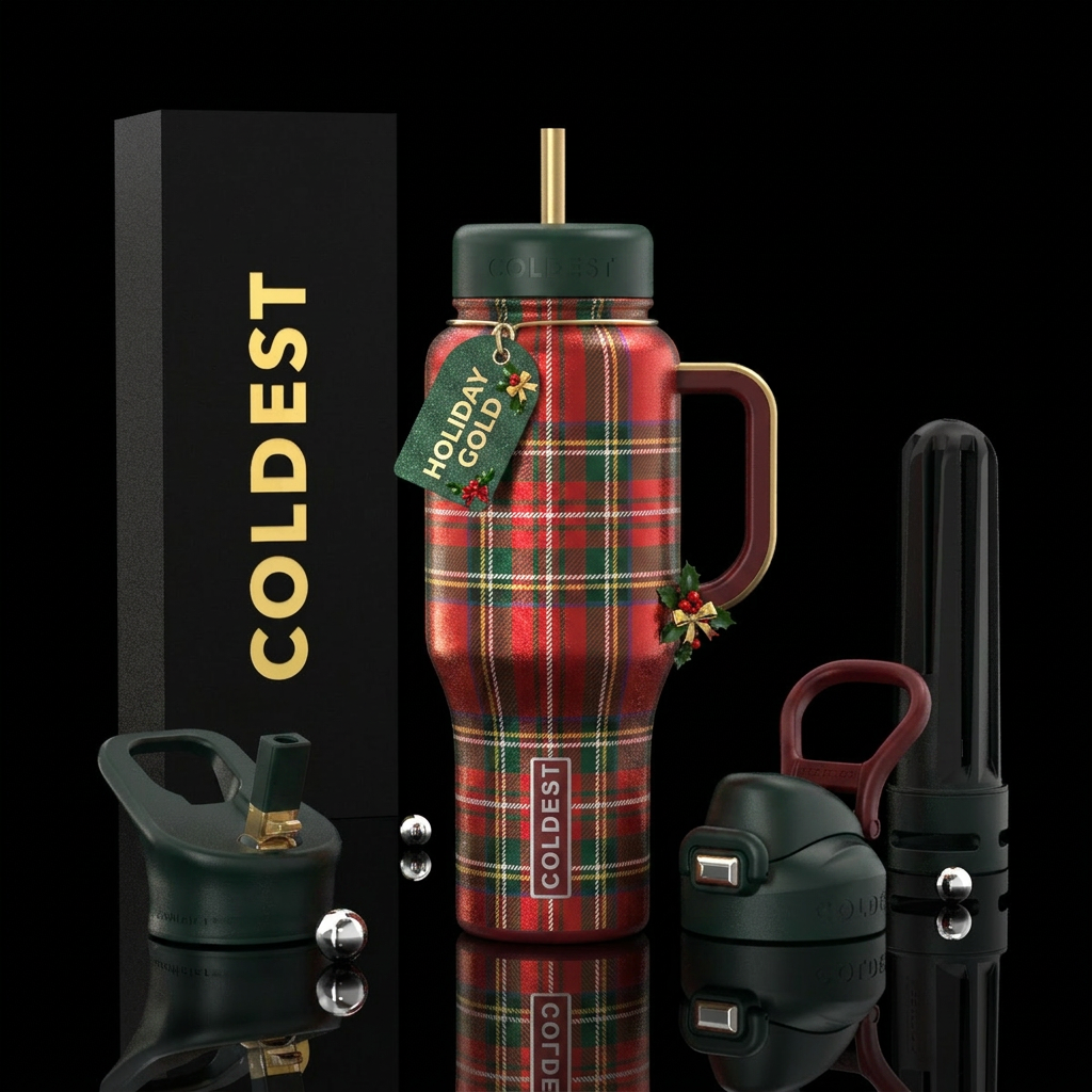 Knit Scarf water bottle design