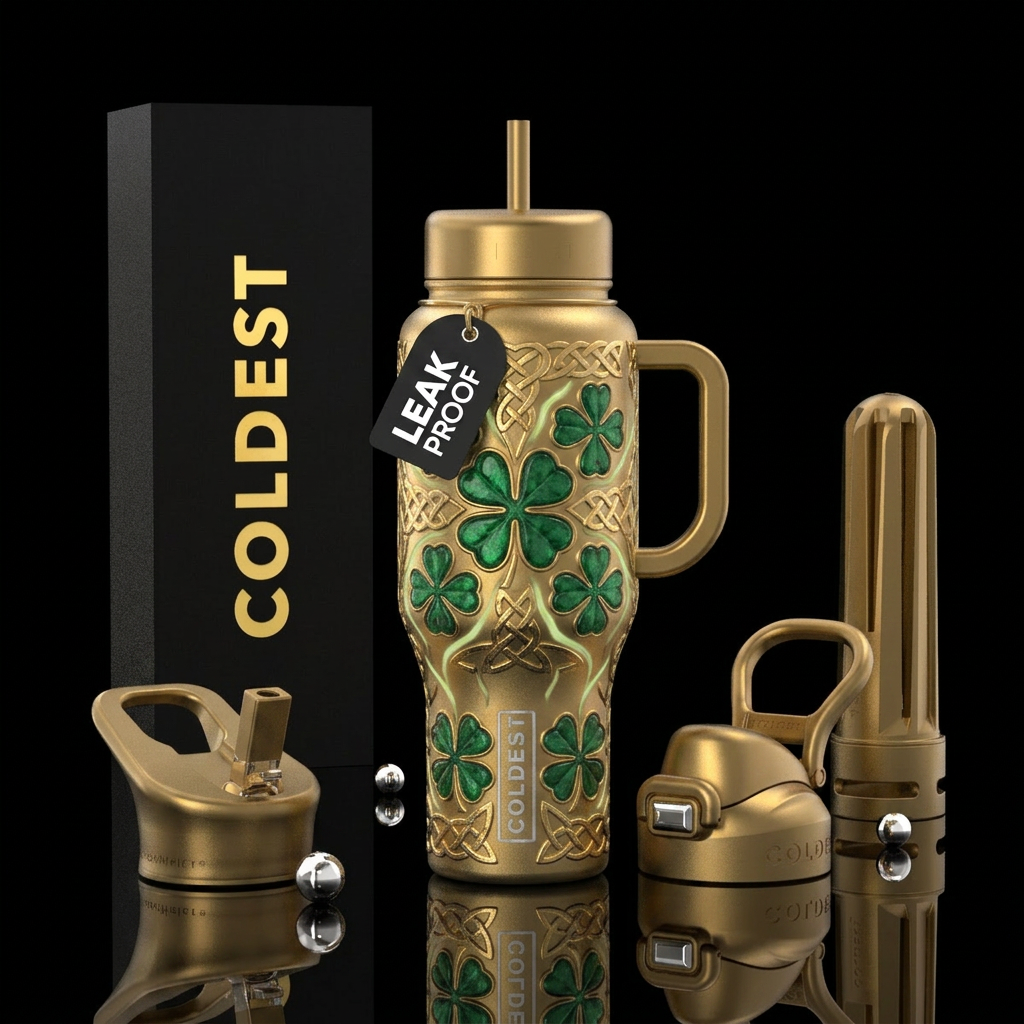“Lucky Clover Legacy” High-end collectible version... water bottle design
