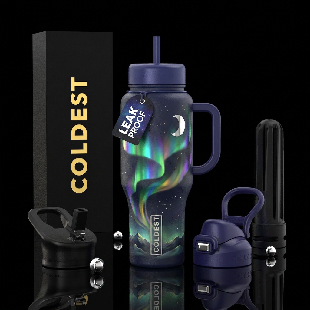“AURORA VEIL” This honestly has insane potential. ... water bottle design