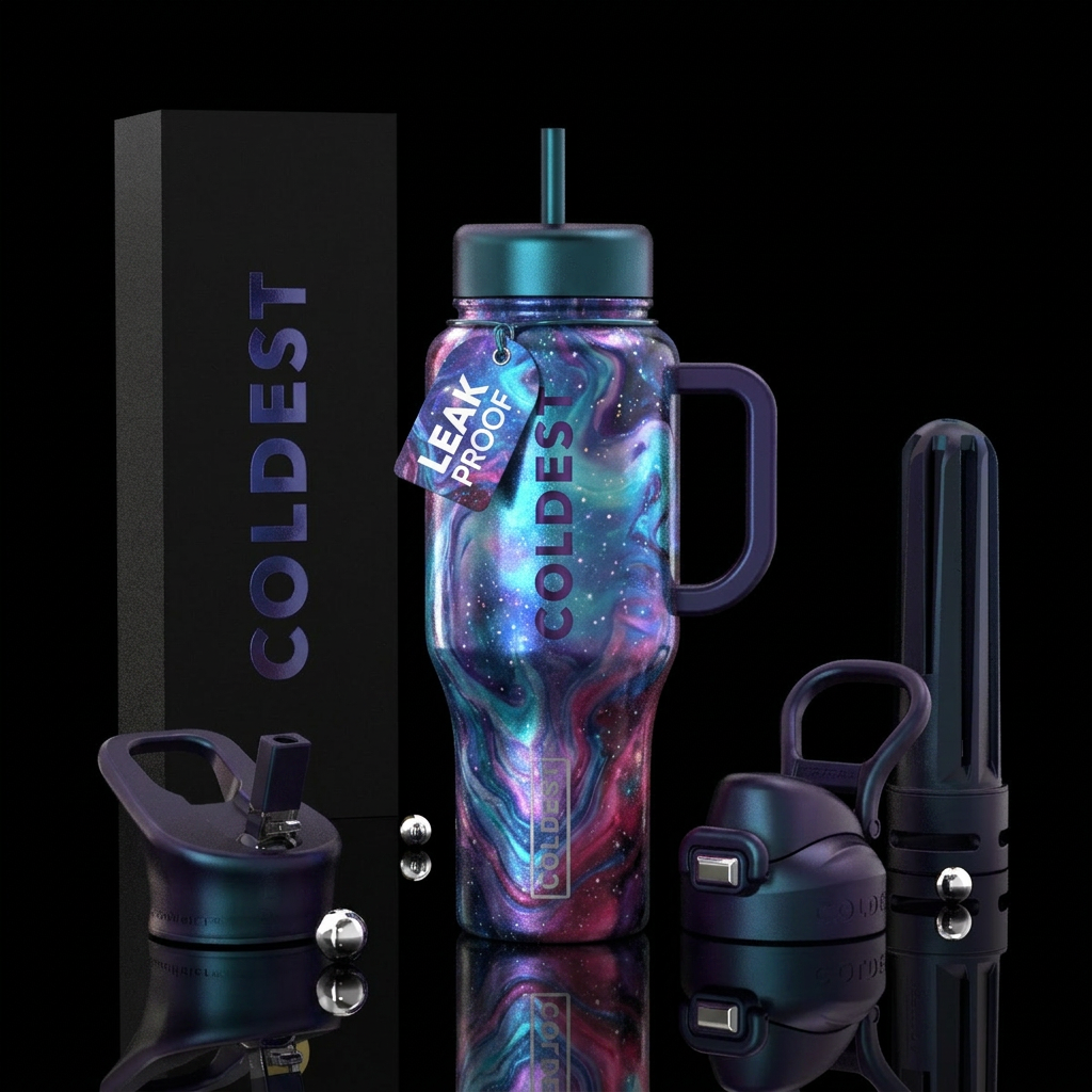 “LIQUID GALAXY” Probably the most universally appe... water bottle design