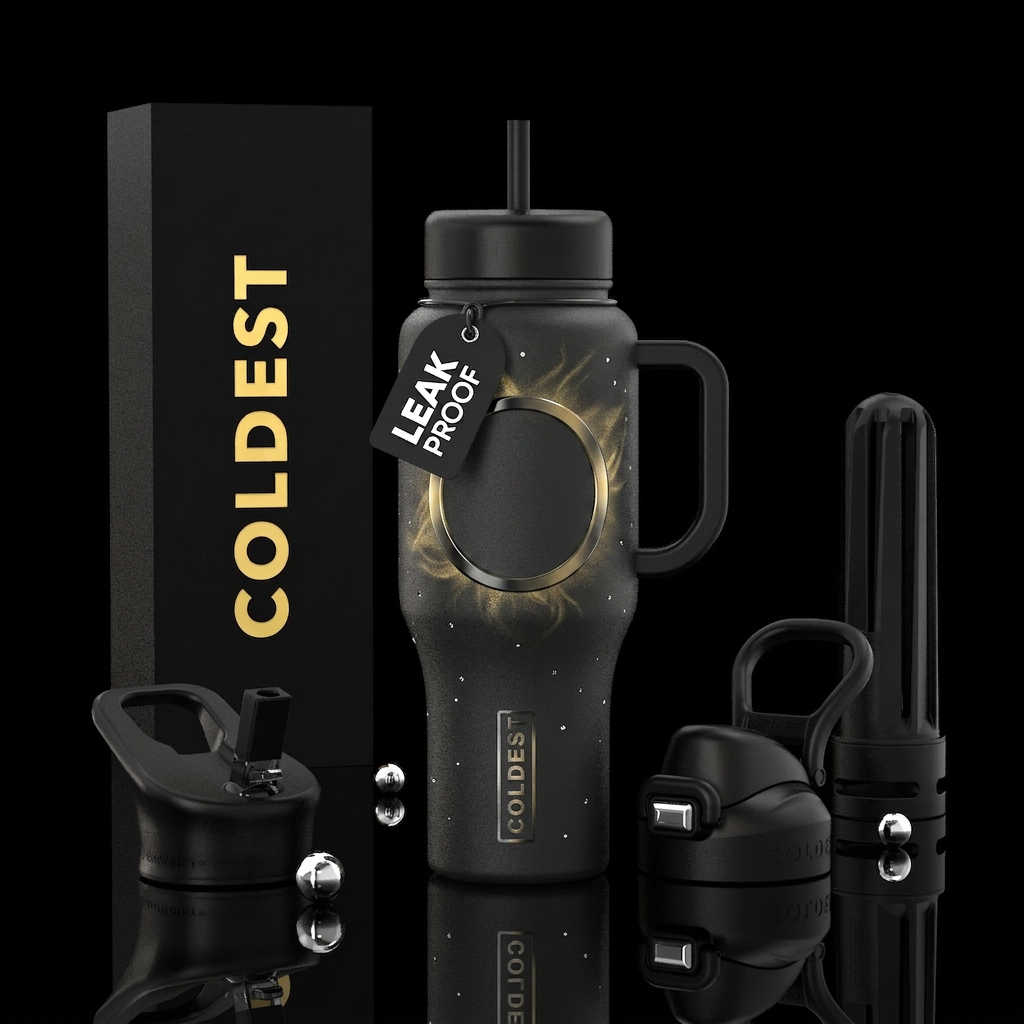 “ECLIPSE” Minimalist luxury done perfectly. Visual... water bottle design