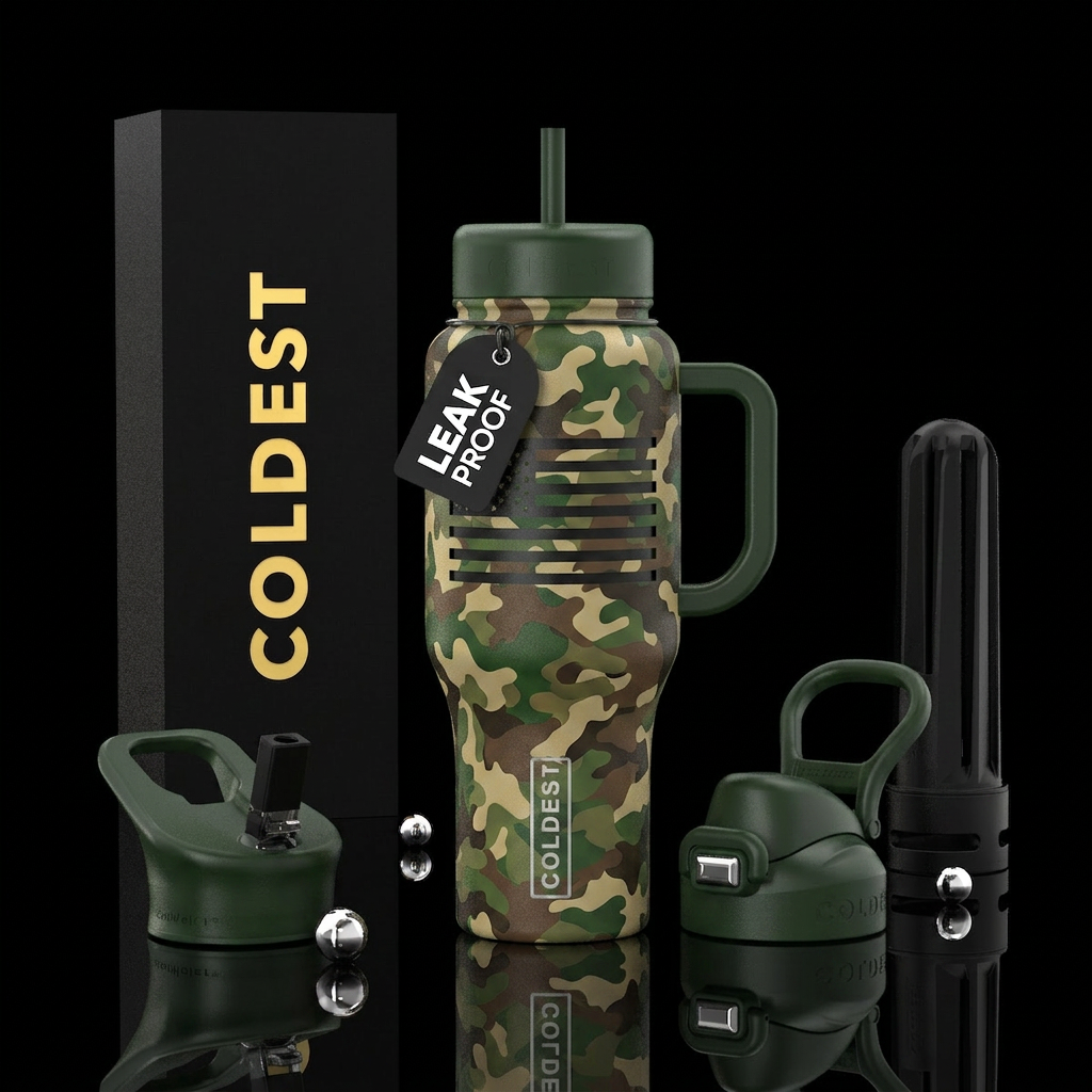 Reverse Liberty Full camouflage bottle Flag appear... water bottle design