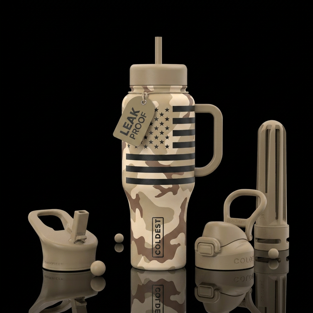 Desert Patriot (My Favorite) Background: Authentic... water bottle design